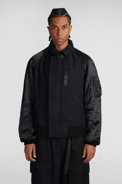 Y-3 Bomber In Black Polyester