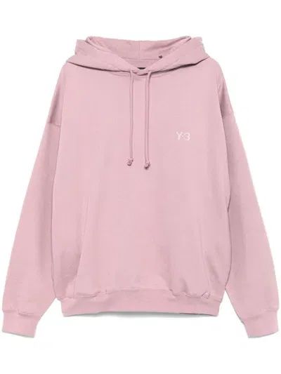 Y-3 Brushed Terry Hoodie In Purple