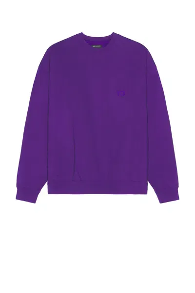 Y-3 Crew Sweater In Collegiate Purple