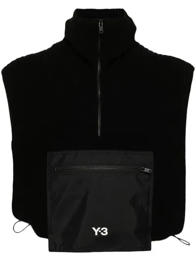 Y-3 Hooded Sweater In Black