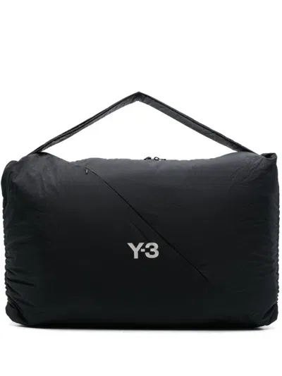 Y-3 Logo-print Shoulder Bag In Schwarz