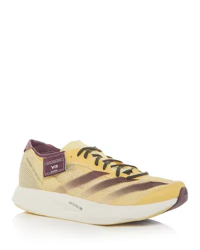 Y-3 Men's Takumi Sen 10 Low Top Sneakers In Yellow/beige