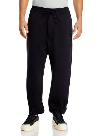 Y-3 Drawstring Tapered Track Pants In Black