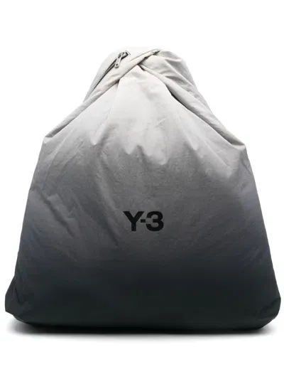 Y-3 Ombré-effect Backpack In Black