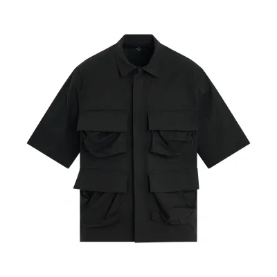 Y-3 Short Sleeve 4 Pocket Shirt In Black