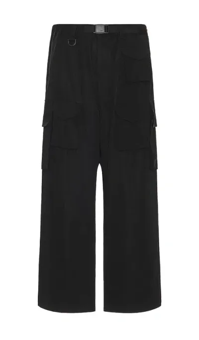 Y-3 Twill Cargo Pants In 블랙