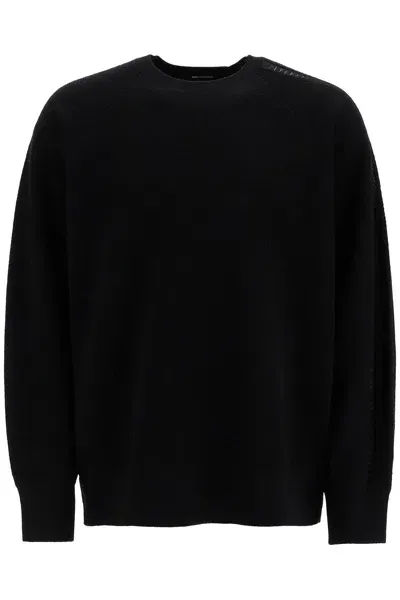 Y-3 Wool Crewneck Pullover In Black