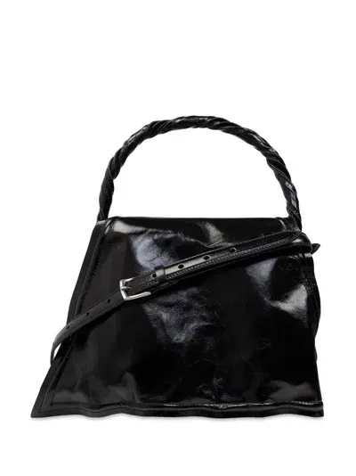 Y/project Asymmetric Tote Bag In Black