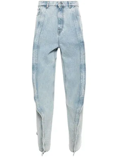 Y/project Evergreen Banana Cotton Jeans In Blue