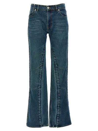 Y/project Evergreen Hook And Eye Jeans In Blue