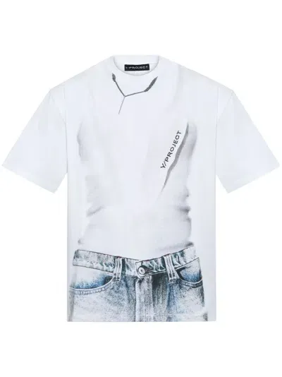 Y/project Graphic-print T-shirt In White