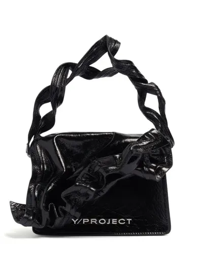 Y/project Mini Wire Tote Bag In Black