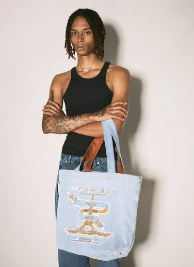 Y/project Paris' Best Tote Bag In Blue