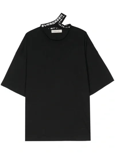 Y/project Triple Collar T-shirt In Schwarz