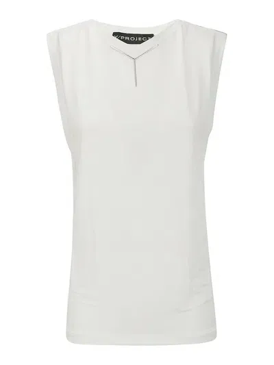 Y/project Y Chrome Tank Top In White