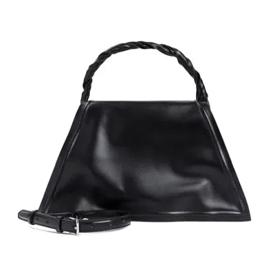 Y/project Wire Handbag In Black