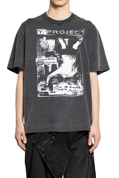 Y/project T-shirt  Men Color Black In Schwarz