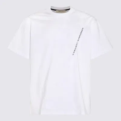 Y/project White Cotton T-shirt In Blanco