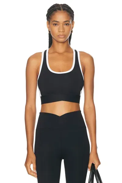 Year Of Ours Sport Track Bra In Black & White