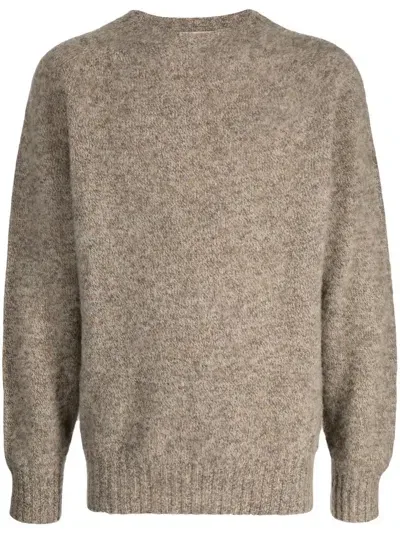 Ymc You Must Create Crewneck Sweater In Brown