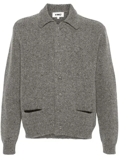 Ymc You Must Create Ymc Rat Pack Wool-blend Cardigan In Grey