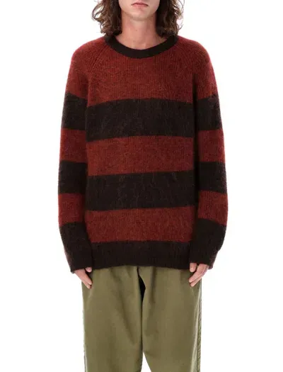 Ymc You Must Create Stripes Mohair Sweater In Multicolor