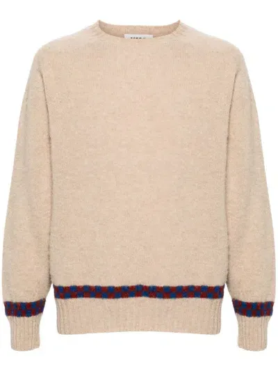 Ymc You Must Create Suedehead Sweater In Neutrals