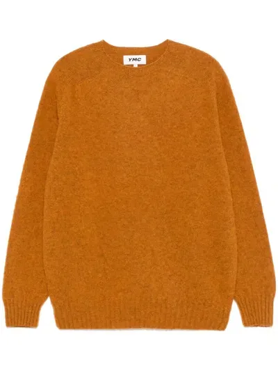 Ymc You Must Create Suedehead Sweater In Orange