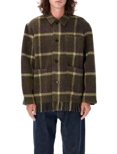 Ymc You Must Create Ymc Fringes Shirt Jacket In Multi Check