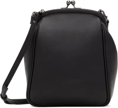 Yohji Yamamoto Black Discord Clasp Bag In 1 Black