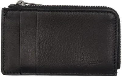 Yohji Yamamoto Black Discord Mini Card Holder In 1 Black