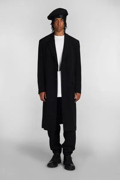 Yohji Yamamoto Coat In Black