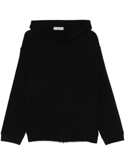 Yohji Yamamoto Front Open Hoodie In Black