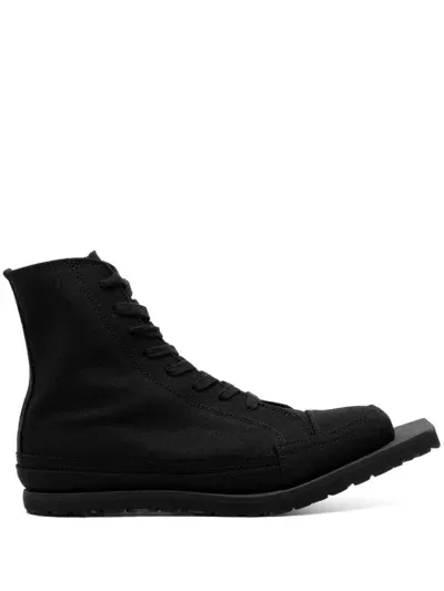 Yohji Yamamoto Hi-top Lace-up Shoes In Schwarz