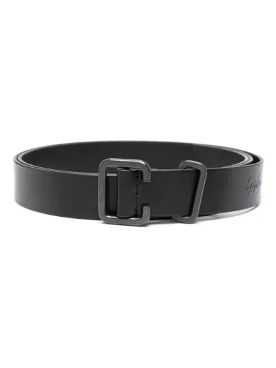 Yohji Yamamoto Leather Belt In Black