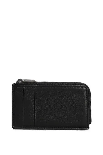 Yohji Yamamoto Logo Debossed Mini Wallet In Black