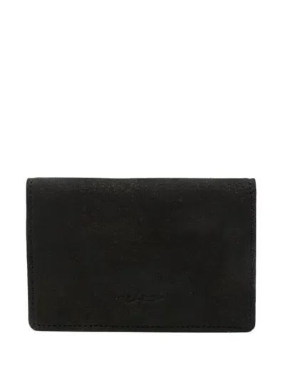 Yohji Yamamoto Logo-debossed Wallet In Black