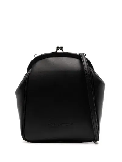 Yohji Yamamoto Logo-embossed Mini Bag In Schwarz