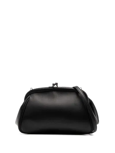 Yohji Yamamoto Logo-embossed Mini Bag In Schwarz