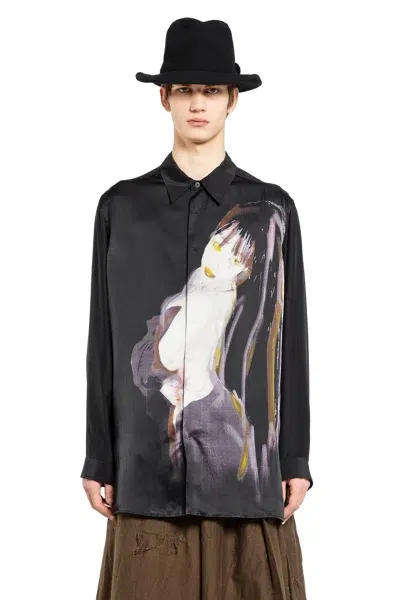 Yohji Yamamoto Man Black Shirts