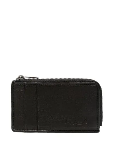 Yohji Yamamoto Mini Card Wallet In Black