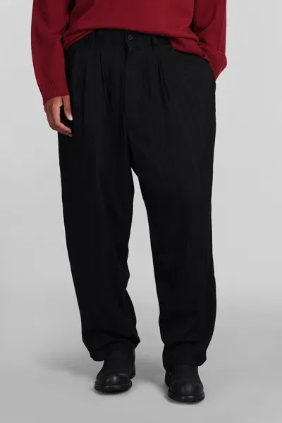 Yohji Yamamoto Pants In Black Rayon