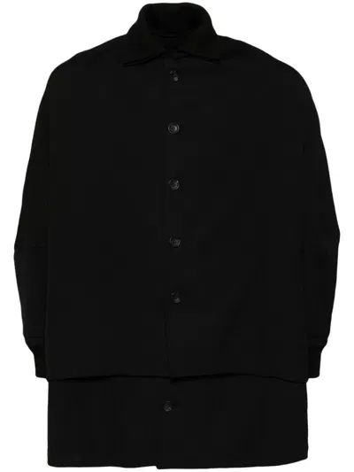 Yohji Yamamoto Single-breasted Coat In 黑色