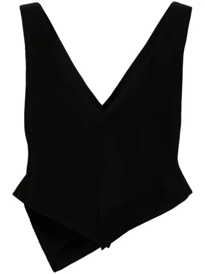 Yohji Yamamoto Single-breasted Waistcoat In Black