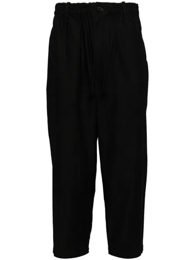 Yohji Yamamoto Switching Pocket Trousers In Black