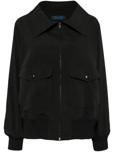 Yohji Yamamoto Two Pockets Zip Military Jacket In Black