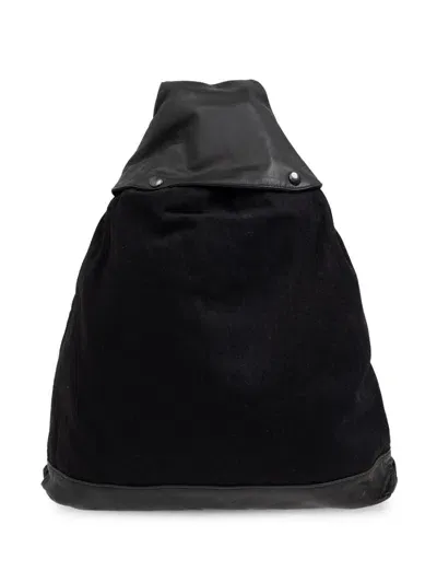 Yohji Yamamoto Zipped Backpack In 黑色