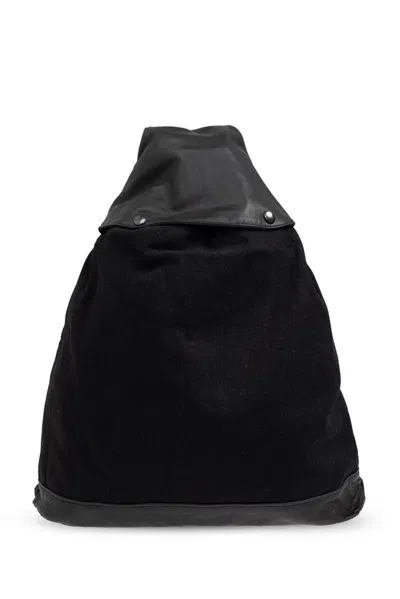 Yohji Yamamoto Zipped Backpack In Black