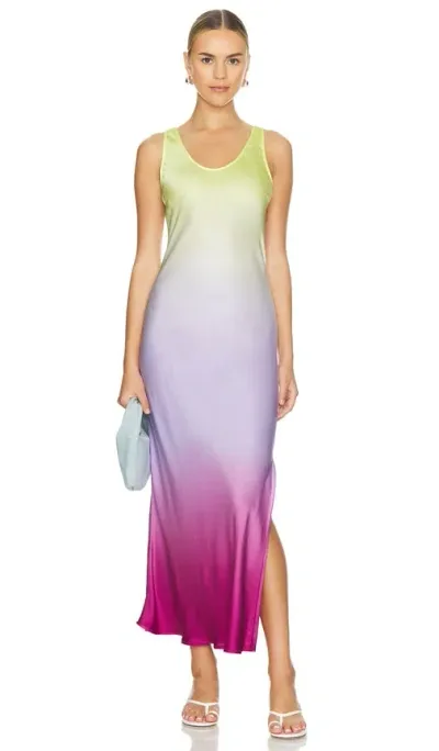 Young Fabulous & Broke Meril Midi Dress In Verbena Ombre