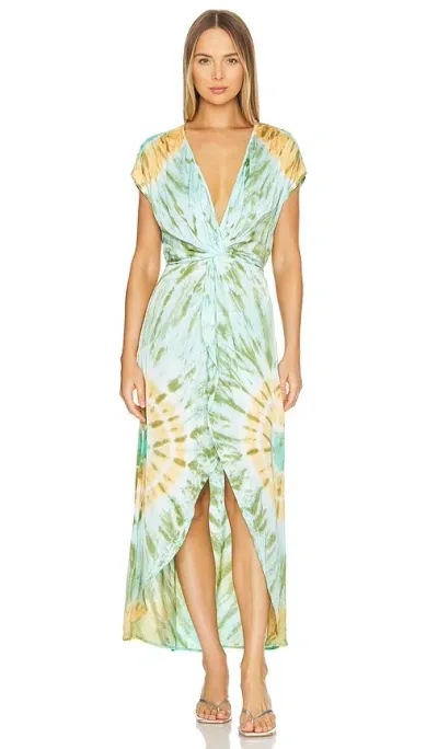 Young Fabulous & Broke Stephanie Dress In Jade Venus Wash